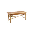 Elegant Bamboo Outdoor Dining Table with Slatted Top