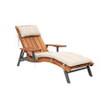 Modern Wooden Lounge Chair with Cushioned Support